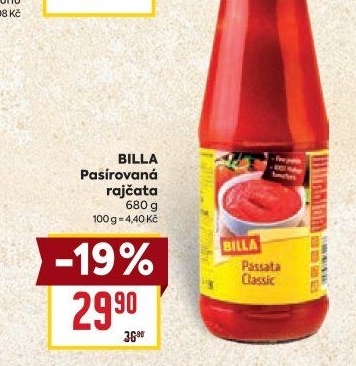 Pasírovaná rajčata Billa