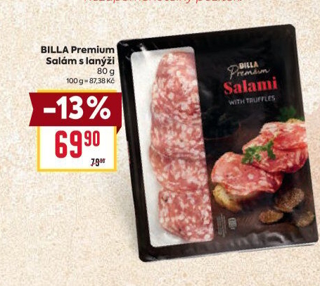Salám s lanýži Premium Billa