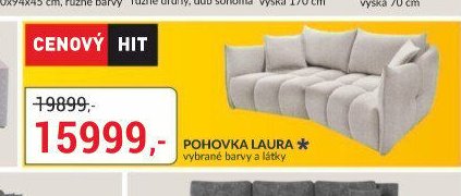 POHOVKA LAURA vybrané barvy a látky