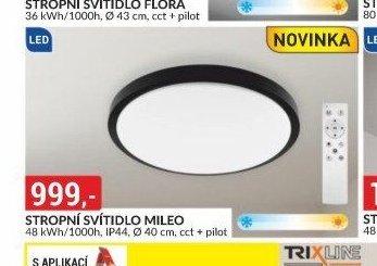 STROPNÍ SVÍTIDLO MILEO