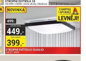 STROPNÍ SVÍTIDLO DUALIO