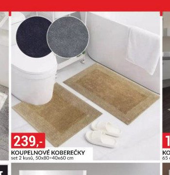 KOUPELNOVÉ KOBEREČKY set 2 kusů, 50x80+40x60 cm