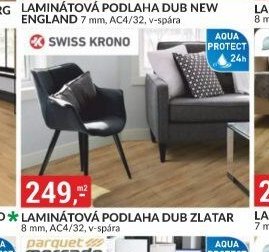 LAMINÁTOVÁ PODLAHA DUB ZLATAR 8 mm, AC4/32, v-spára