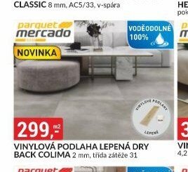 VINYLOVÁ PODLAHA LEPENÁ DRY BACK COLIMA 2 mm, třída zátěže 31