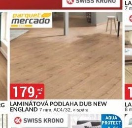 LAMINÁTOVÁ PODLAHA DUB NEW ENGLAND 7 mm, AC4/32, v-spára - bauMax akcniletaky.com