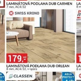 LAMINÁTOVÁ PODLAHA DUB ORLEAN 8 mm, AC4/32, v-spára