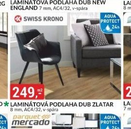 LAMINÁTOVÁ PODLAHA DUB ZLATAR 8 mm, AC4/32, v-spára