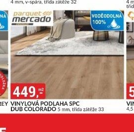 VINYLOVÁ PODLAHA SPC DUB COLORADO 5 mm, třída zátěže 33