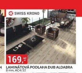 LAMINÁTOVÁ PODLAHA DUB ALDABRA 8 mm, AC4/32