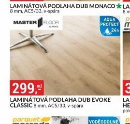 LAMINÁTOVÁ PODLAHA DUB EVOKE CLASSIC 8 mm, AC5/33, v-spára