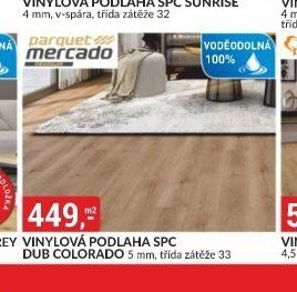 VINYLOVÁ PODLAHA SPC DUB COLORADO 5 mm, třída zátěže 33