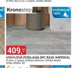 VINYLOVÁ PODLAHA SPC RAW IMPERIAL 4 mm, v-spára, imitace betonu, široká deska třída zátěže 32 - bauMax akcniletaky.com