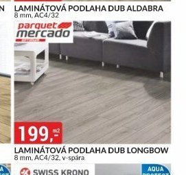 LAMINÁTOVÁ PODLAHA DUB LONGBOW 8 mm, AC4/32, v-spára