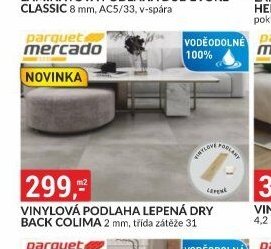 VINYLOVÁ PODLAHA LEPENÁ DRY BACK COLIMA 2 mm, třída zátěže 31