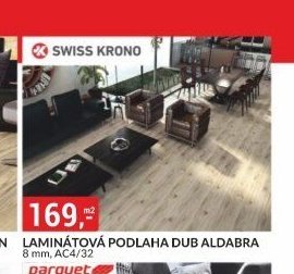 LAMINÁTOVÁ PODLAHA DUB ALDABRA 8 mm, AC4/32