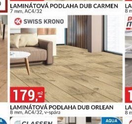 LAMINÁTOVÁ PODLAHA DUB ORLEAN 8 mm, AC4/32, v-spára