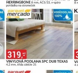 VINYLOVÁ PODLAHA SPC DUB TEXAS 4,2 mm, třída zátěže 31