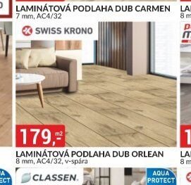 Laminátová podlaha Dub Orlean 8 mm, AC4/32, v-spára