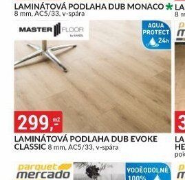 Laminátová podlaha Dub Evoke Classic 8 mm, AC5/33, v-spára