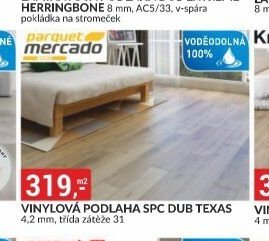 Vinylová podlaha SPC Dub Texas 4,2 mm, třída zátěže 31