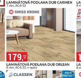 Laminátová podlaha Dub Orlean 8 mm, AC4/32, v-spára