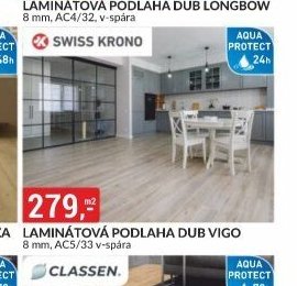 Laminátová podlaha Dub Vigo 8 mm, AC5/33 v-spára