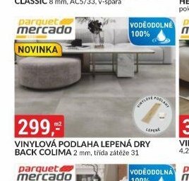 Vinylová podlaha lepená Dry Back Colima 2 mm, třída zátěže 31