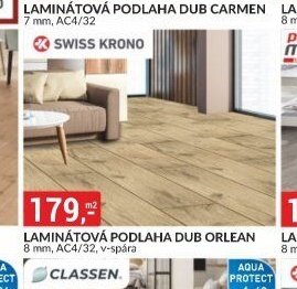 Laminátová podlaha Dub Orlean 8 mm, AC4/32, v-spára