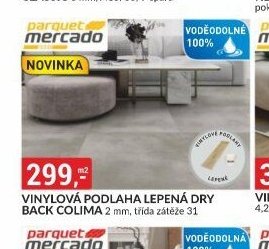 Vinylová podlaha lepená Dry Back Colima 2 mm, třída zátěže 31