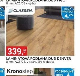 LAMINÁTOVÁ PODLAHA DUB DENVER 8 mm, AC5/33, široká deska - bauMax akcniletaky.com