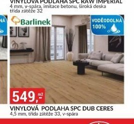 VINYLOVÁ PODLAHA SPC DUB CERES 4,5 mm, třída zátěže 33, v-spára