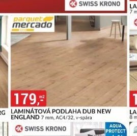 LAMINÁTOVÁ PODLAHA DUB NEW ENGLAND 7 mm, AC4/32, v-spára - bauMax akcniletaky.com