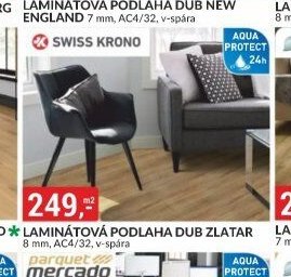 LAMINÁTOVÁ PODLAHA DUB ZLATAR 8 mm, AC4/32, v-spára