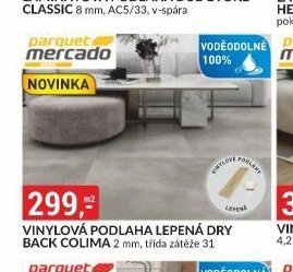 VINYLOVÁ PODLAHA LEPENÁ DRY BACK COLIMA 2 mm, třída zátěže 31
