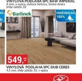 VINYLOVÁ PODLAHA SPC DUB CERES 4,5 mm, třída zátěže 33, v-spára