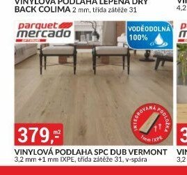VINYLOVÁ PODLAHA SPC DUB VERMONT 3,2 mm +1 mm IXPE, třída zátěže 31, v-spára - bauMax akcniletaky.com