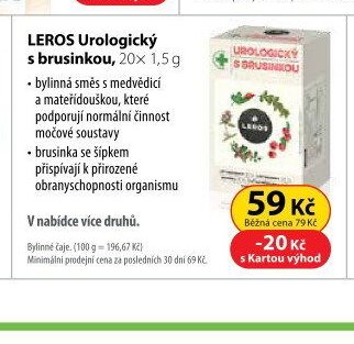 LEROS Urologický s brusinkou, 20x 1,5 g