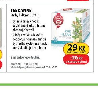 TEEKANNE Krk, hltan, 20 g