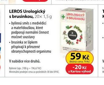 LEROS Urologický s brusinkou, 20x 1,5 g