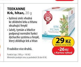 TEEKANNE Krk, hltan