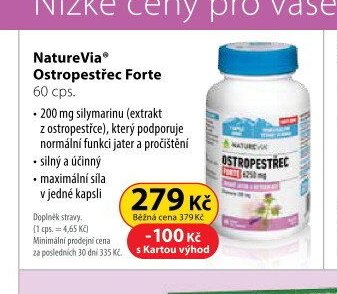 NatureVia Ostropestřec Forte