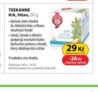 TEEKANNE Krk, hltan