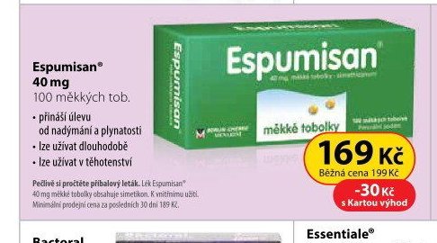 Espumisan 40 mg 100 měkkých tob.