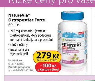 NatureVia Ostropestřec Forte