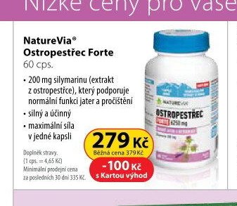 NatureVia Ostropestřec Forte