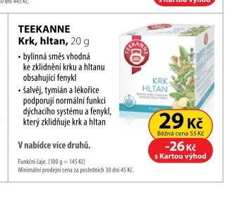 TEEKANNE Krk, hltan