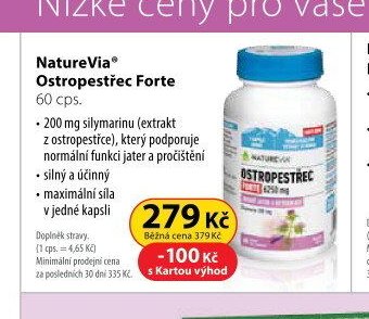 NatureVia Ostropestřec Forte - Dr. Max akcniletaky.com