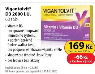 Doplněk stravy tobolky Vigantolvit D3