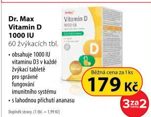 Doplněk stravy Vitamin D 1000 I.U. Dr.Max