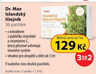Dr. Max pastilky Islandský lišejník, 36 pastilek